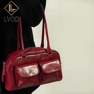 LVOD Etro สีขาวโบว์ลิ่งกระเป๋ากระเป๋าผู้หญิงร้อนสาวหนังกระเป๋าเก๋สบายๆกระเป๋าถือหญิงกระเป๋าสะพายวินเ