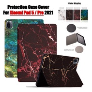 [Sleep/Wake] For Xiaomi Pad 5 Pro 11'' (2021) Mi Pad5 5G 5Pro Tablet Protection Case Fashion Marble Natural Texture Pattern Flip Leather Cover Fold Stand