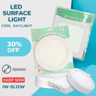 NEW ARRIVAL! IWill LED Surface Light 12W Round and Square - Cool Daylight (Dia 160mm)