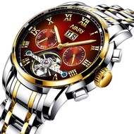 Watch Men s Automatic Mechanical Watch Business Steel Band Watch Skeleton Watch
