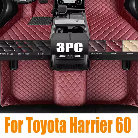 3D TPE RHD Floor Car Mat For Toyota Harrier 60 2014-2019 Harrier 80 2020-2022 Car Floor Liner Tray F