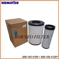 600-185-5100 + 600-185-5200 Komatsu * Outer + Inner Set Air Filter ( X770882 = P532503 + P532504 ) (
