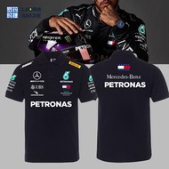 Short-Sleeved Polo Shirt For Racing Fans F1 Mercedes-Benz Men's T-Shirt