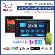 7 INCH UNIVERSAL CAR ANDROID PLAYER / TOYOTA UNIVERSAL DOUBLE DIN ANDROID PLAYER