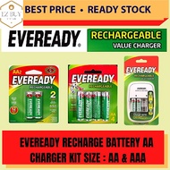 Eveready Rechargeable Battery / Bateri AAA / Battery AAA / Battery AA / Bateri Rechargeable / AA / A