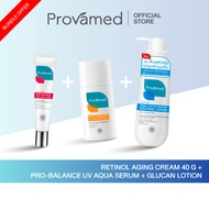 SET : PROVAMED BIO-RETINOL ANTI AGING CREAM 40 ML & PROVAMED PRO-BALANCE SERUM 40ML & PROVAMED DERMA