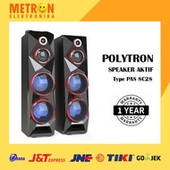 POLYTRON PAS 8C28 ACTIVE AKTIF SPEAKER USB BLUETOOTH PAS8C28