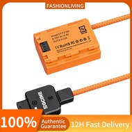 FLS ZGCINE DT-FZ100 D-Tap to NP-FZ100 Dummy Battery with Braided Wire DC Coupler Accessory for  A7R 