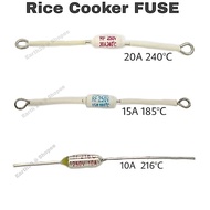 Rice Cooker Fuse  10A 216°C; 15A 185°C; 20A 240°C