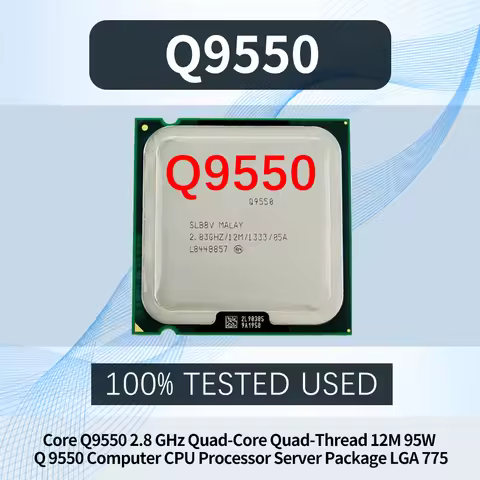 Core Q9550 2.8 GHz Quad-Core Quad-Thread 12M 95W Q 9550 Computer CPU Processor Server Package LGA 77