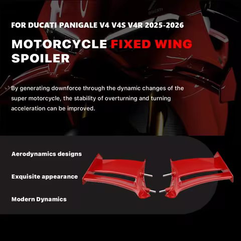 New Motorcycle Accessory Fixed Wing Suitable For Ducati Panigale V4 V4S V4R 2025-2026 Spoiler Side W