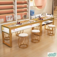 Nail art table/Studio table/Nail Art table and chair/Nail art tempered glass transparent table美甲钢化玻璃