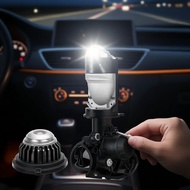 Plug&Play H4 LED Projector Lens 10000LM 55.3W Car Motorcycle Headlight with Turbo Fan High Low Beam 
