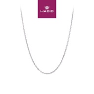 Habib 750/18K White Gold Necklace RS(050)