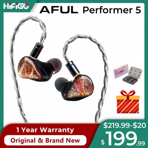 HiFiGO AFUL Performer 5 / Performer5 1DD+4BA In-Ear Monitors Earphones Best Wired Hybrid Driver Head