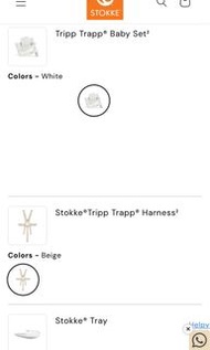 Stokke high chair accessories Stokke Tripp Trapp Baby set Stokke Tripp Trapp Harness Stokke Tripp Tr