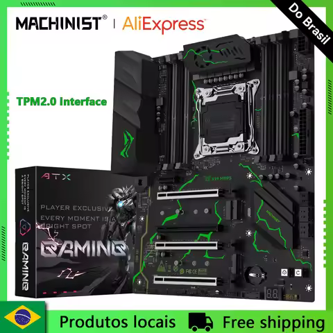 MACHINIST X99 MR9S Motherboard TPM2.0 Support Xeon E5 V3/V4 Series CPU LGA 2011-3 DDR4 Four Channel