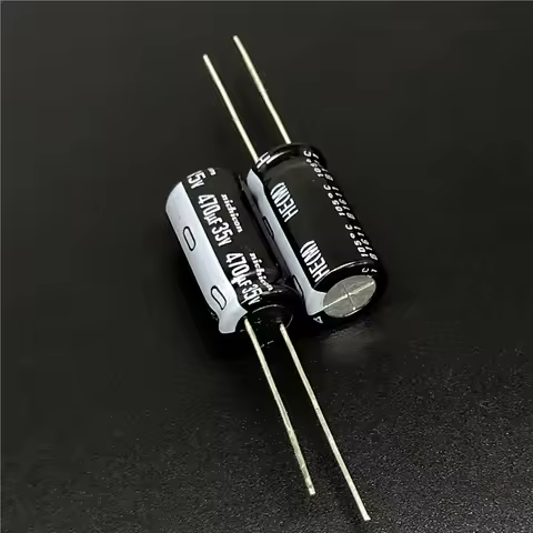 5Pcs/50pcs 470uF 35V NICHICON HE Series 10x20mm Extremely Low Impedance 35V470uF Aluminum Electrolyt