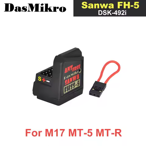 New Dasmikro FH5 2.4GHz DSK-492i 4-Channel SSL Telemetry Receiver Built-in Antenna Compatible Sanwa 