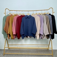 QFM Casandra Sulam Oversize Top (1078) Batwing Sulam Viral