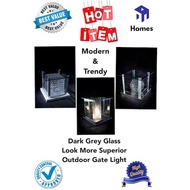 Outdoor light / lamp Dark Glass Outdoor Gate Lamp weatherproof gate light Gate light pillar gate lam