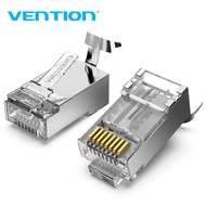 Vention Cat7 Shielded RJ45 Modular Plug Connector 50UM 8P8C RJ45 Head Plug10PCS 50PCS 100PCS