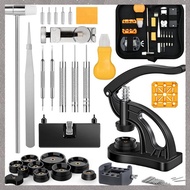 [M G L O] Watch Repair Kit Metal Watch Repair Kit + Watch  Tool, Watch Battery Replacement Tool Kit,