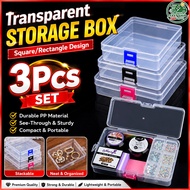 Transparent Storage Box Jewelry Storage Box Nail Tool Storage Box Clear PP Organizer Container
