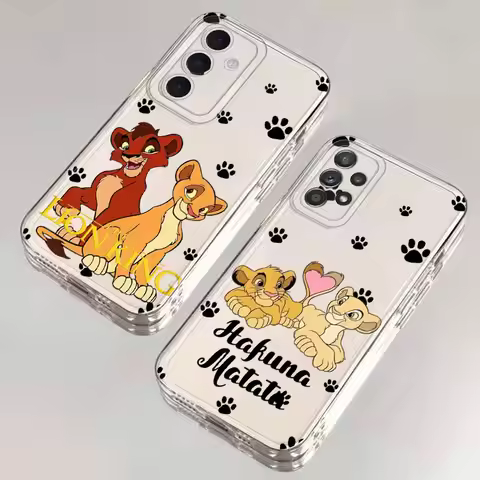 Cute The Lion King Clear Soft Phone Case for Samsung Galaxy A16 A20s A50 A03 A36 A26 A73 A06 A71 A04
