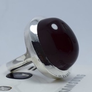 卡巴迪瑪瑙 肝臟瑪瑙 葉門Aqeeq 戒指 紅棕色 Akik 葉門Akik 男士戒指