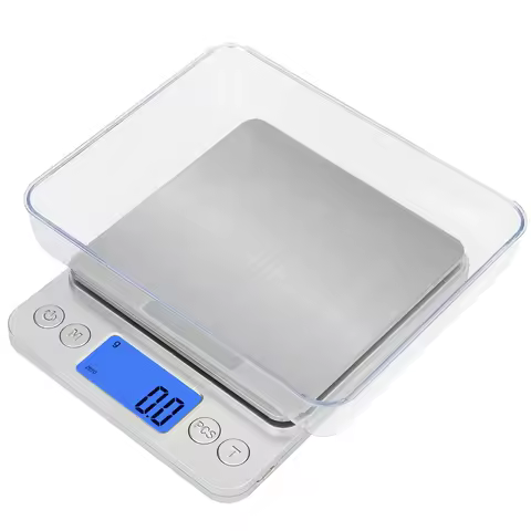 Rechargeable Stainless Steel Kitchen Scales,10kg Greater Food Balance,counting,Easy Tare,High Utilit