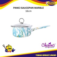 SAUCEPAN POT SAUCEPAN 4S W/GL 16cm MARBLE CHEFINA