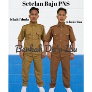 KEMEJA CIVIL SERVANT UNIFORMS, MEN'S LOCAL GOVERNMENT UNIFORMS, KHAKI KEKI CIVIL SERVANT TROUSERS/ C