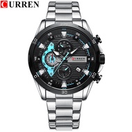 CURREN Top Brand Luxury Mens Watches Original Fashion Casual Quartz Date Luminous Chronograph Waterp