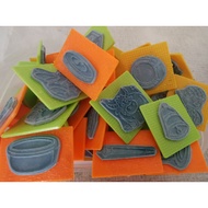 Rubber Stamp Picture 1.5 Inches 44 Pictures