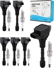 TAUTOY UF550 5C1727 Ignition Coil 1406 Spark Plug For INFINITI EX35 FX35 JX35 G25 G35 M35 Q50 Q70 QX