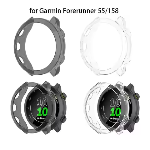Suitable For Garmin Forerunner 55 158 Protective TPU Transparent Protector Case Cover