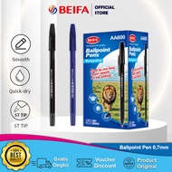 Beifa Ballpoint Pen AA600 - 0.7mm Pen, 12/s, 50 pcs, Original Fine Writing