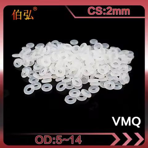 10PCS/lot Silicon Ring Silicone OD5/5.5/6/6.5/7/7.5/8/8.5/9/9.5/10/10.5/11/11.5/12/12.5/13/14*CS2mm 