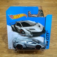 Diecast Hot Wheels Hotwheels Lamborghini Veneno Silver Short Card SC