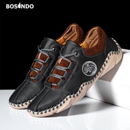 Bosindo - Sepatu Sneakers Kekinian Cowok Dewasa/Sepatu Sneakers Kulit Import/Sepatu B1/Sepatu Pria D