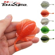 4pcs Rays Bait 7cm/5.5g Rays Lure 5 Colors Rays Frog T-Tail Soft Plastic Lure Bionic Swimming Lures 