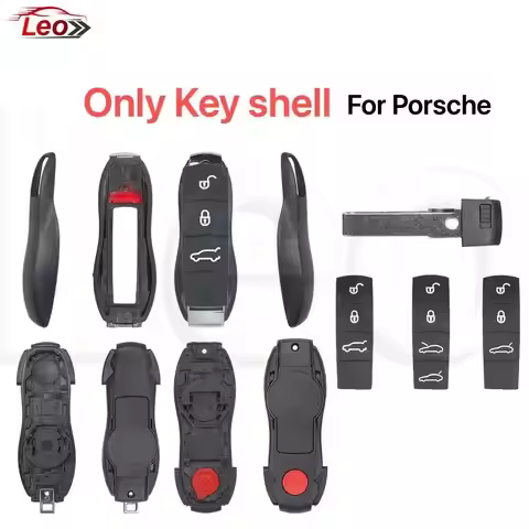 Leo For Porsche keyless go key shell 3-4-5button for Panamera Carman Macan Bobst Cayenne 911 970 981