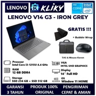 laptop lenovo v14 g3 intel core i3 gen 12 ram 12gb garansi resmi  - 12 gb 256 gb