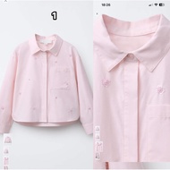 Zaraaa pink floral shirt size 13/14y
