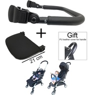 MomTan® Baby Stroller Accessories Leather Armrest , Extend Leg Rest , Handle Protective Cover for Babyzen Yoya YOYO 2 Stroller