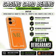 Softcase BENING Slot Card Holder For INFINIX SMART 20 SMART 10/ 10 HD/ 10 PLUS/ SMART 9 9HD/ SMART 8