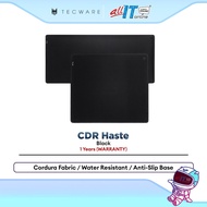 TECWARE Haste Cordura Fabric Gaming Mousepad with Water Resistant, Anti-Fray Edge Stitching, Anti-Sl