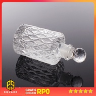 HUANYI Whisky Decanter Glass Bitter Bottle Liquor Scotch Luxury 150ml - HY-15 Original 99 Square