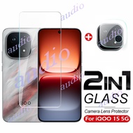 iQOO 15 5G 2In1 Tempered Glass Full Screen Protector Film with Camera Lens Protector For iQOO 15 iQO